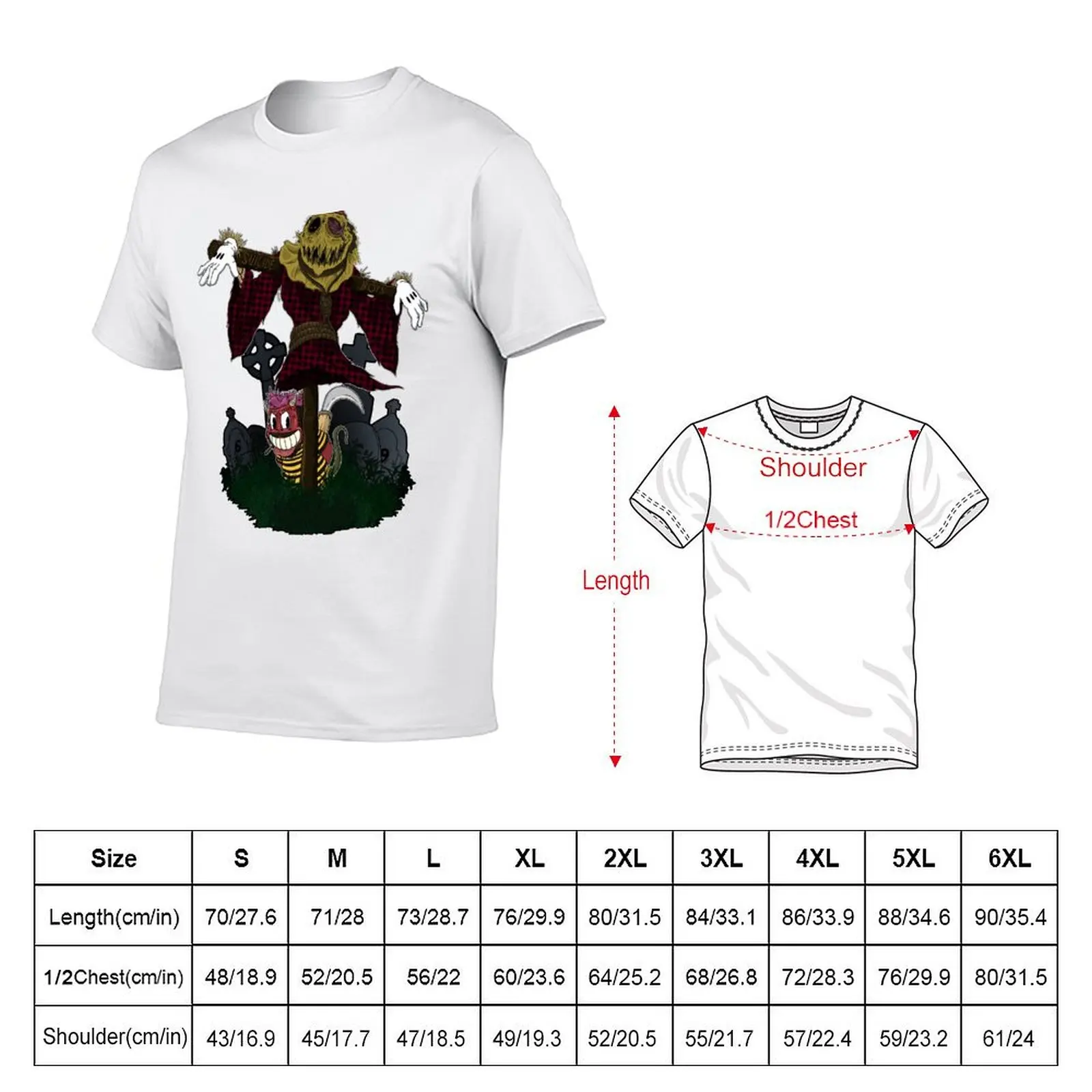 The Scarecrow and Ruby Da Cherry Graphic T-Shirt man t shirts graphic cotton tshirt 100% T-Shirt
