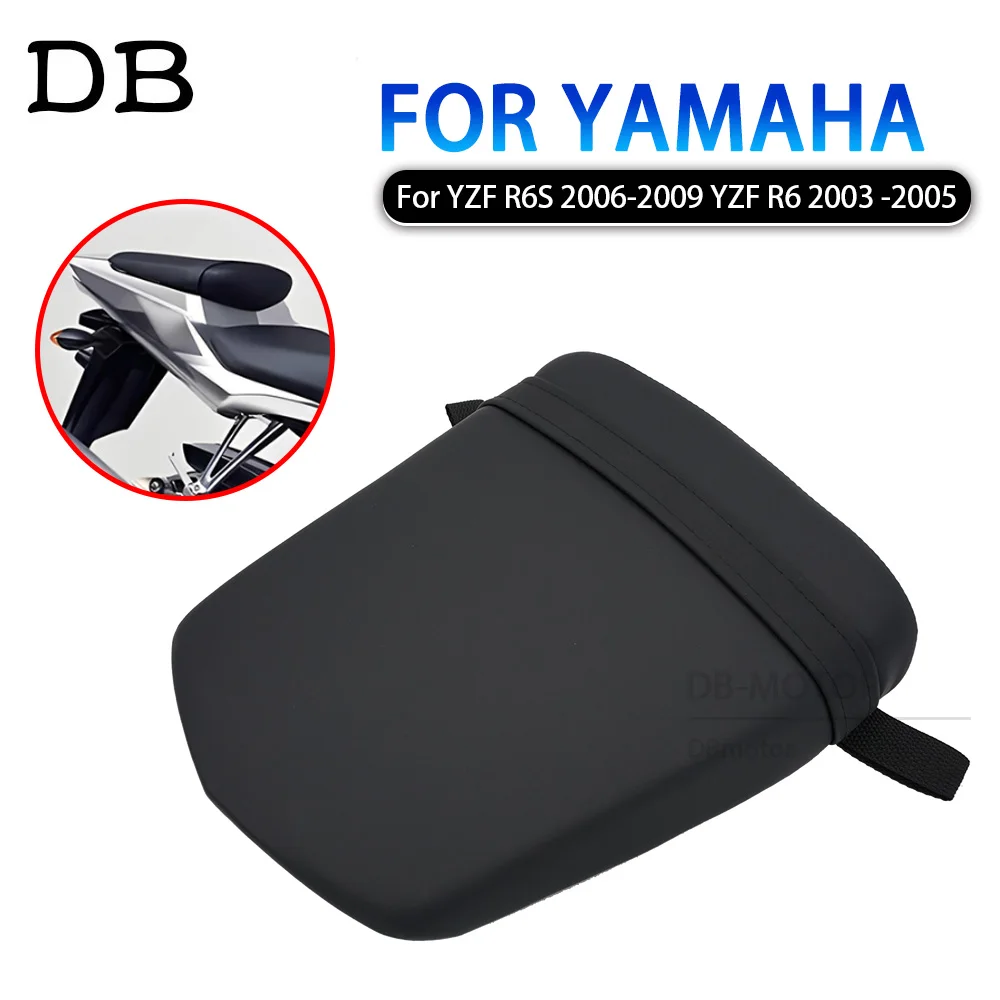 

Black Rear Pillion Passenger Seat For Yamaha YZF R6 2003 2004 2005 YZF R6S 2006 2007 2008 2009 Motorcycle Seat Cushion