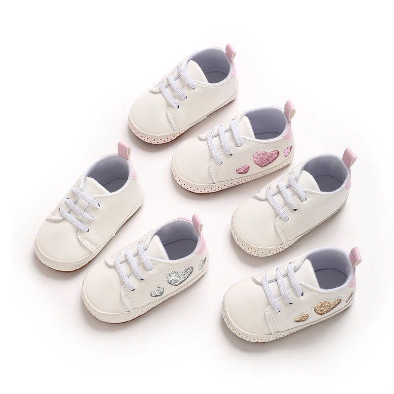 Love round toe comfortable and versatile lace up board shoes for women's and babies' casual shoes, fashionable flat bottom walki