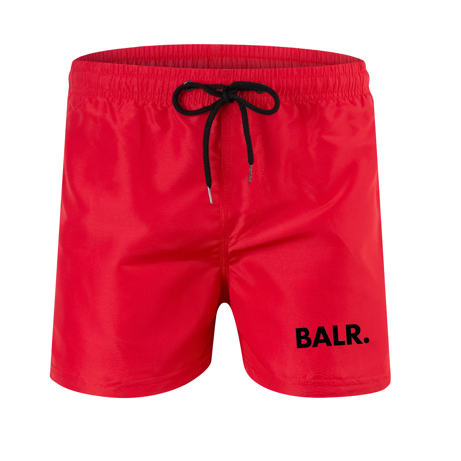 2024 BALR Men\'s Swim Trunks Beach Shorts Drawstring with Mesh Lining Elastic Waist Plain Breathable Soft Casual Daily Streetwear