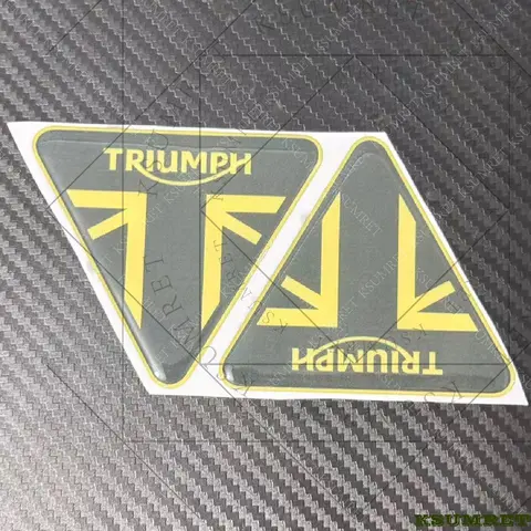 For 3D Triumph Motorcycle Stickers Reflective Drip Glue Sticker Accessories Tank Decal Helmet