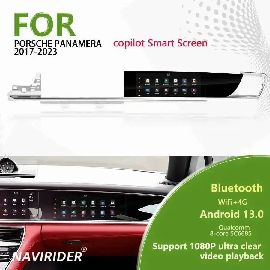 

10.9" GPS Navi Upgraded Copilot Smart Screen CarplayFor Porsche Panamera 2017-2023 Android Car Radio Multimedia Video Player