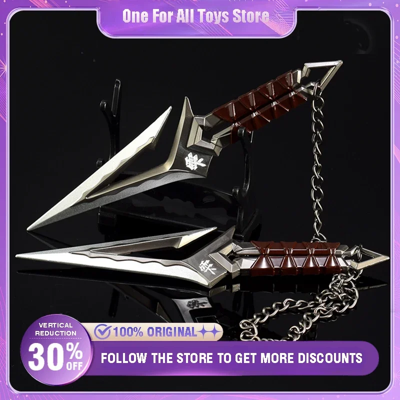 16cm Valorant Weapon Kuronami No Yaiba Goden Color Uncut Ninja Melee Weapo Metal Game Accessories Ornaments Halloween Gifts Toys