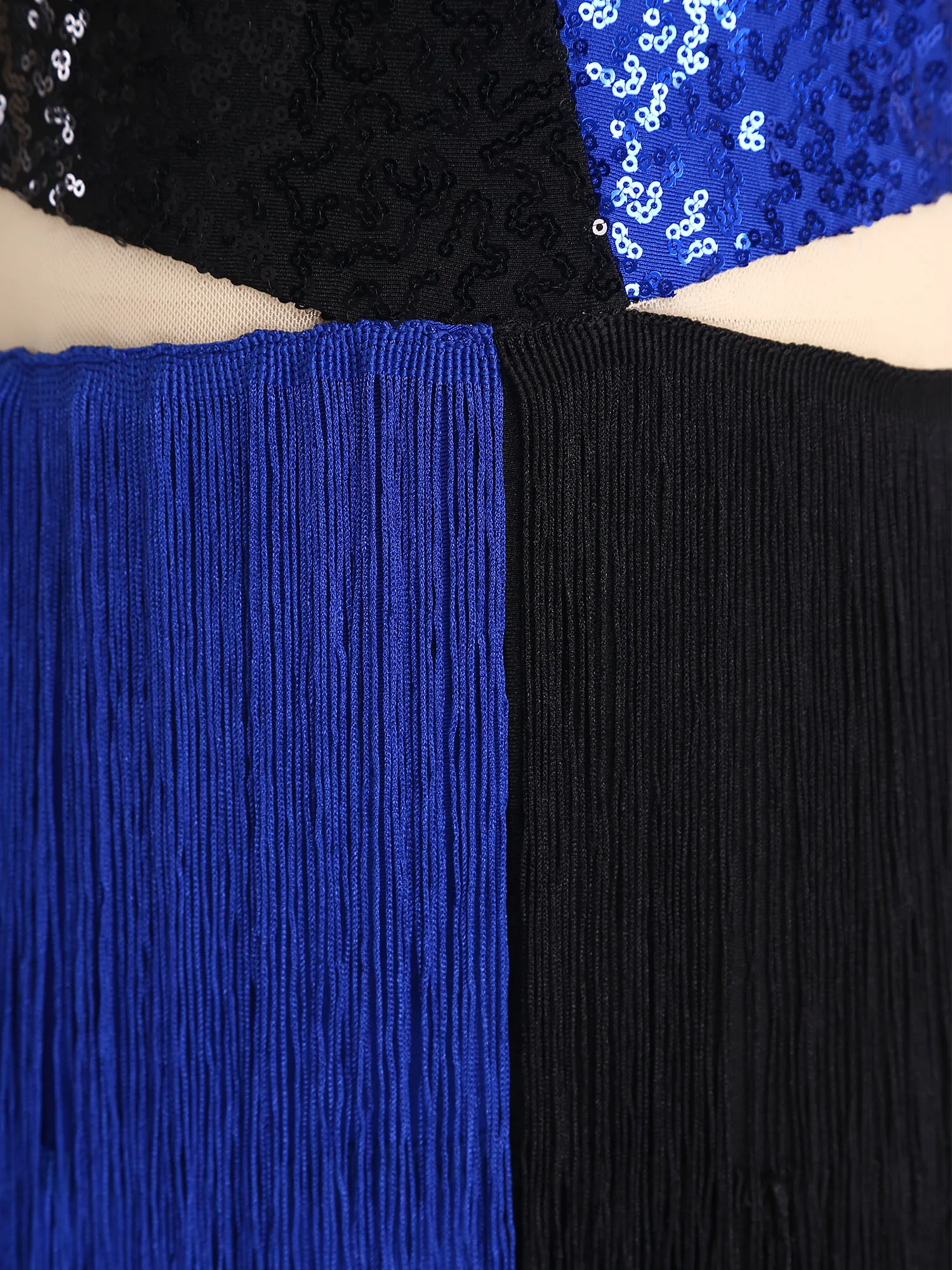 أطفال بنات هالوين كرنفال الرقص اللاتينية 70s ديسكو أداء حفلة زي لامعة الترتر شرابة الجاز تشا تشا التانغو بذلة #5