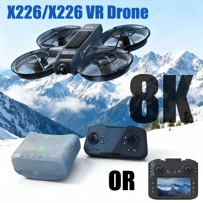 

Оригинальный дрон X226/X226VR 4K Профессиональный HD двойной камерный бесщеточный двигатель с оптическим предотвратом потока, дистанционное управление, игрушки для квадрокоптера