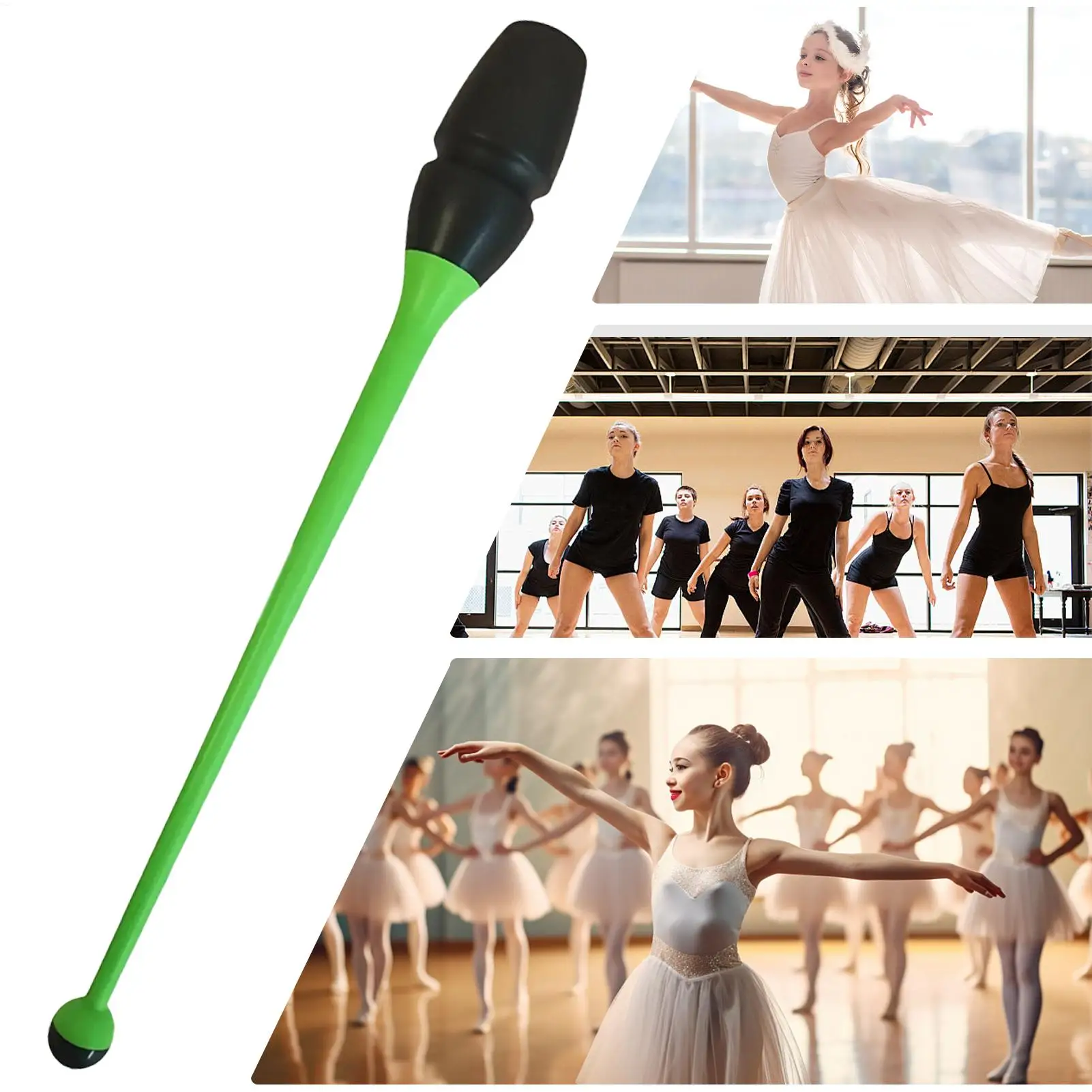 Palos de gimnasia Junior, equipo de gimnasia rítmica antideslizante de goma profesional para niñas, estudiantes principiantes, gimnastas