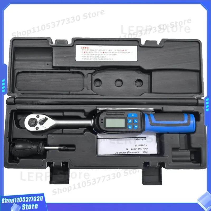 High Precision Digital Torque Wrench Adjustable Electric Tool with Alarm Plus Minus 2 Percent Accuracy for Professional