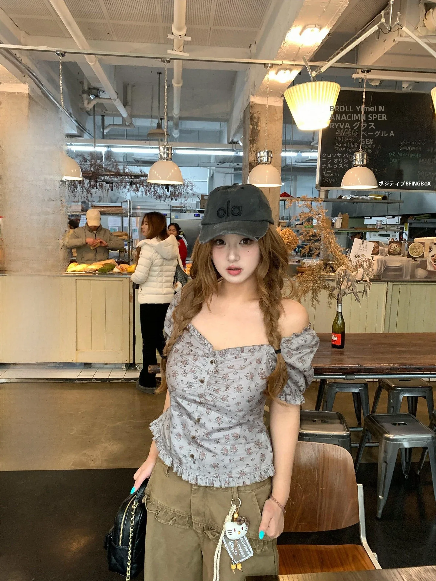 

Vintage Floral Bubble Sleeve Long Pants Set plus Size Women Korean Style Casual Wear Breathable Summer Outfit Honeysuckle Core