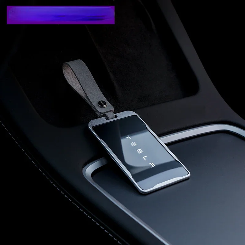 New Aluminum Alloy For Tesla Model 3 Model Y Car Card Key Holder Protector Case Cover Full Cover Accessories