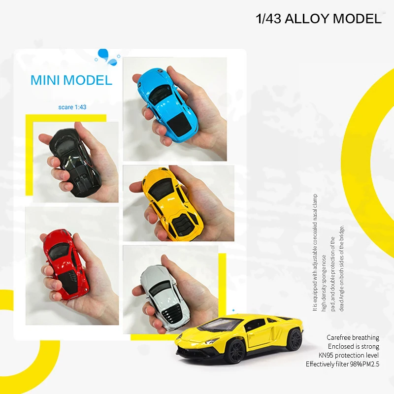 1:43 Alloy Supercar Off Road Vehicle Diecast Car Model Classic Pull Back Car Model Replica For Collection Gift For Kids Adults