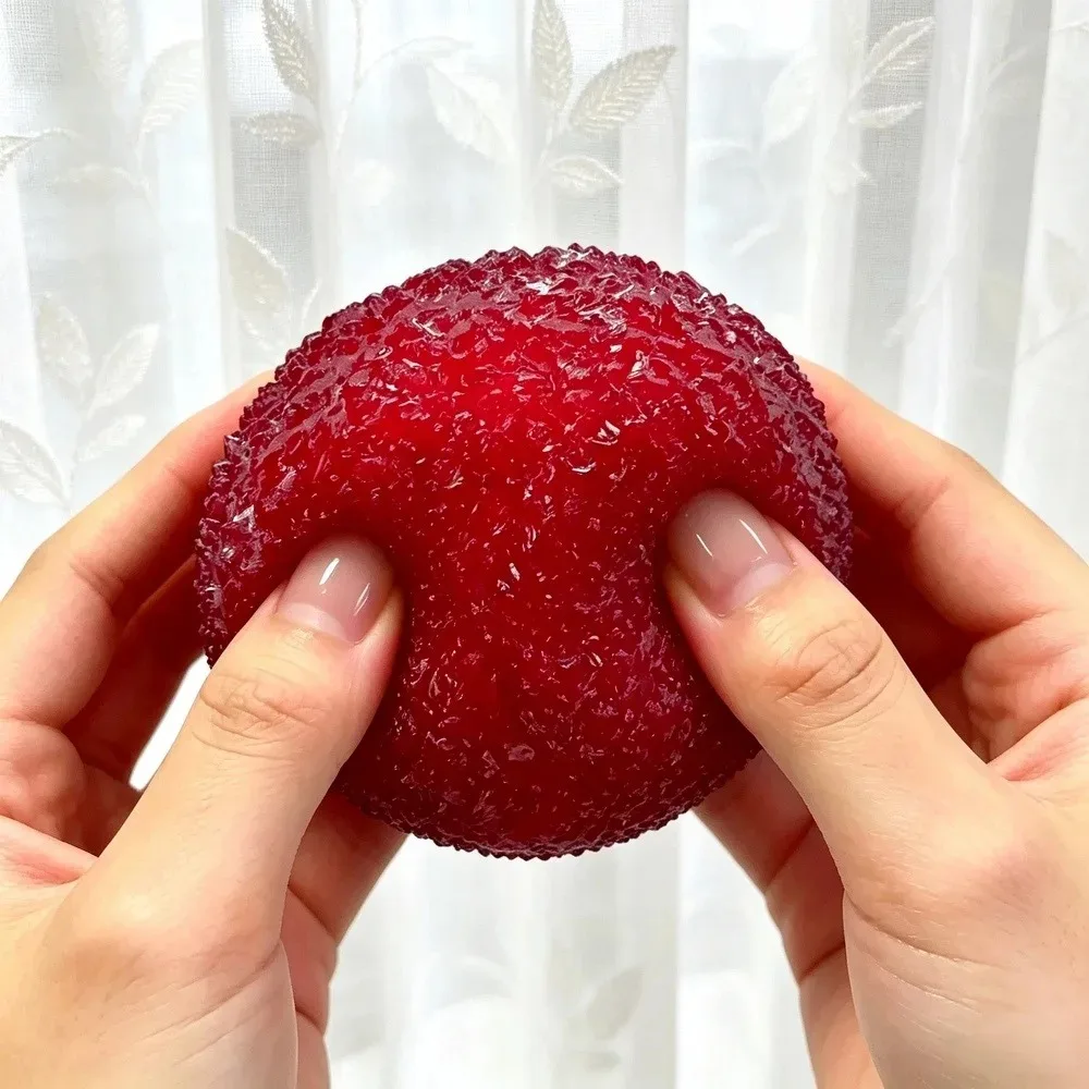 Slushy Bayberry Stress Ball Squishy Toy Shapeable Non-rebound Fidget Toys ASMR Slushy Squeeze Ball Anti Stress for Adults & Kids