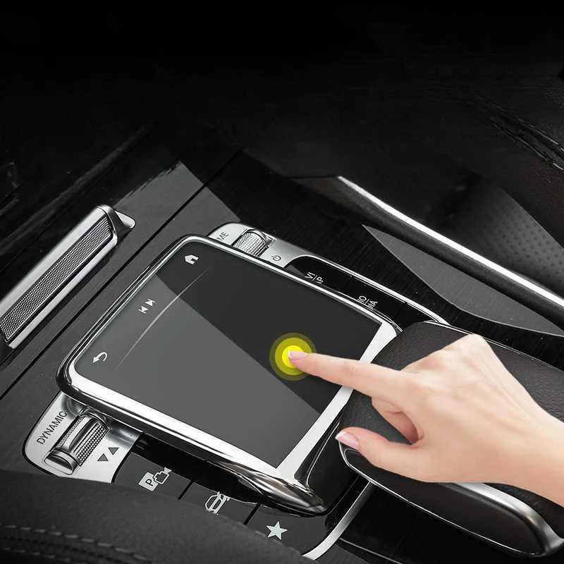 اكسسوارات السيارات بولي TPU مركز التحكم ماوس حامي الشاشة غطاء لمرسيدس بنز A B CLA GLE GLS GLB الفئة W177 W247 C118 W167 #2