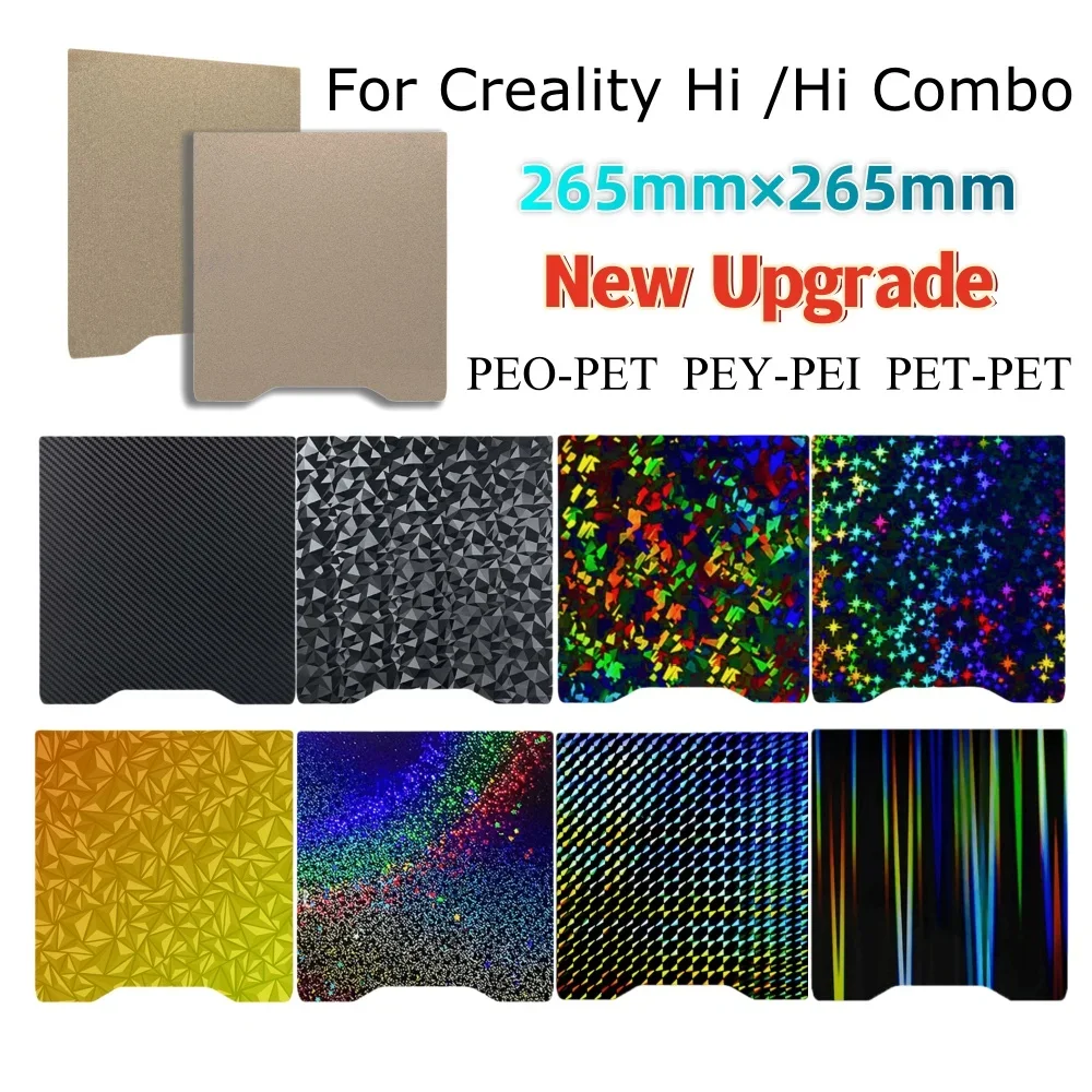 Dla Creality Hi Build Plate Dwustronna blacha stalowa PET PEO PET PEI Heat Bed Spring Steel Sheet Dla Creality Hi Combo Części do drukarek 3D — zdjęcie produktu 7