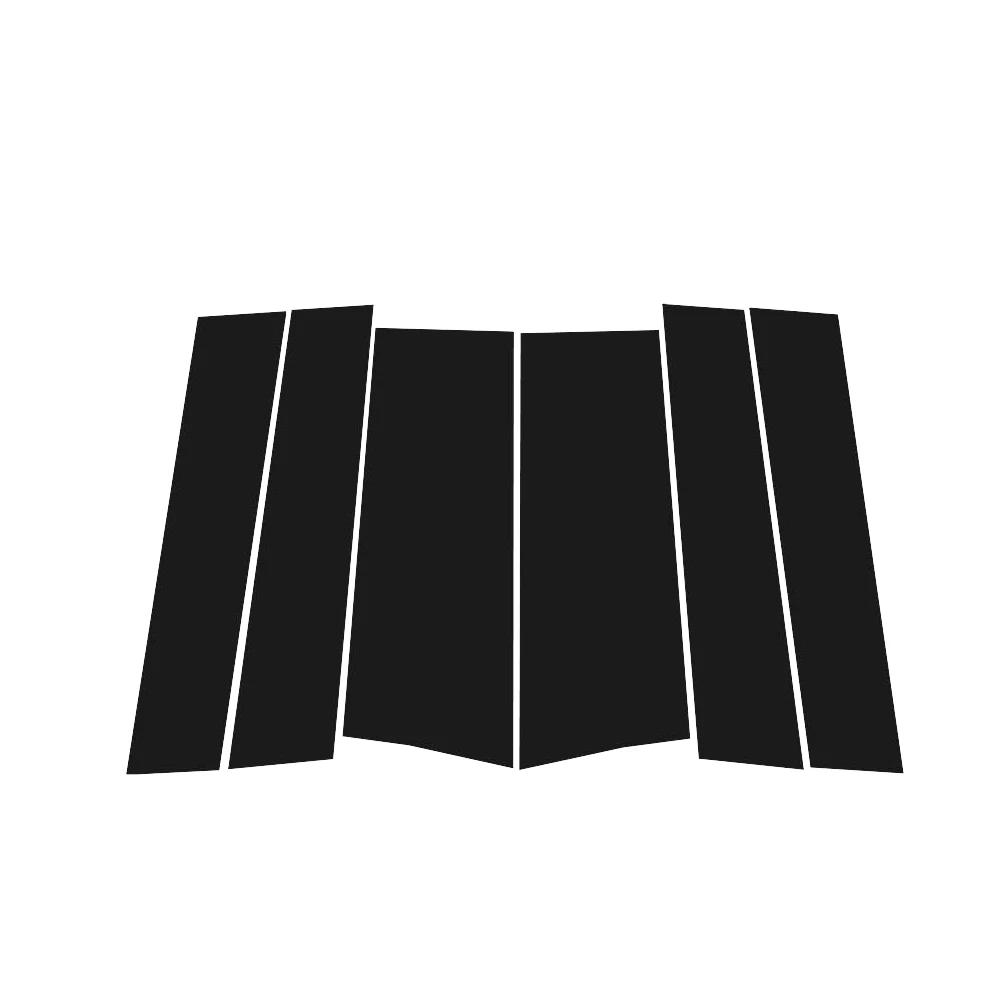 Bright black carbon fiber door and window B C Pillar sticker suitable For Honda CR-V CRV 2007-2011 2008 2009 2010