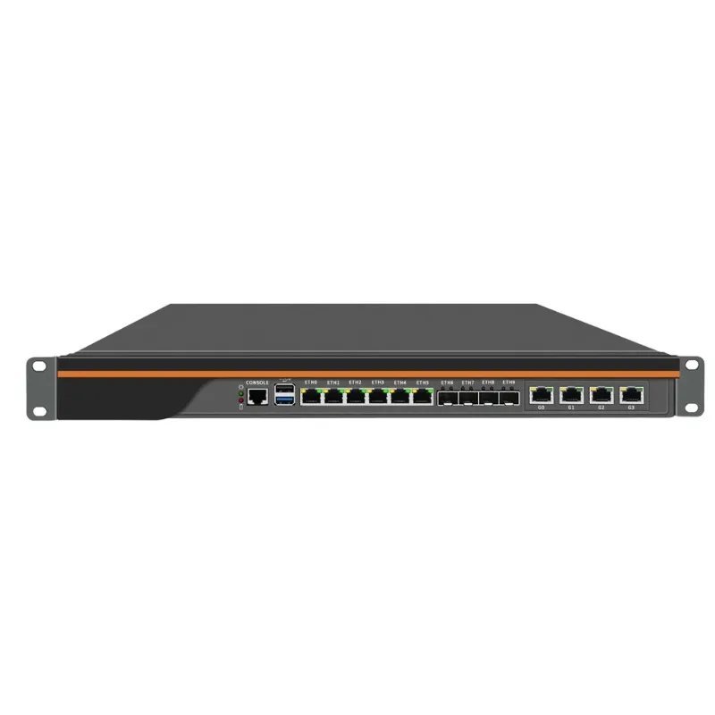 

VPN-прибор Брандмауэр Мини-ПК Фурнитура 6*LAN 4*2.5GbE LAN 4*SFP+X553 Core C3758 C3808 C3958 1U Мягкий маршрутизатор Сервер OPNsense