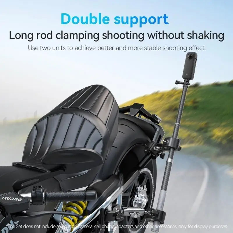 Double Ended Clamp Bike Bicycles Handle Clamp Mount Adapter with Two Gaskets 193A