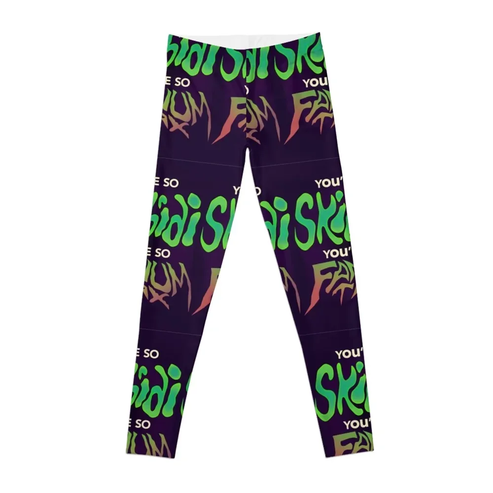 

you're so skibidi you're so fanum tax Leggings Women's fitness Golf wear Fitness woman Womens Leggings