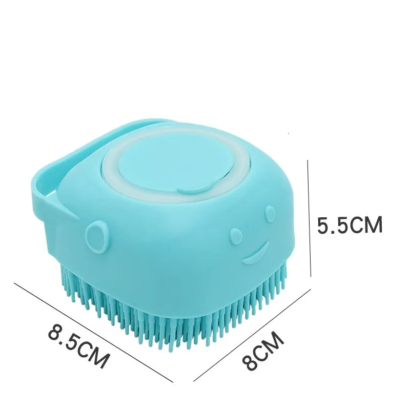 욕실 강아지 큰 개 고양이 목욕 마사지 장갑 브러쉬 소프트 안전 실리콘 애완 동물 액세서리 개 고양이 도구 Mascotas 제품