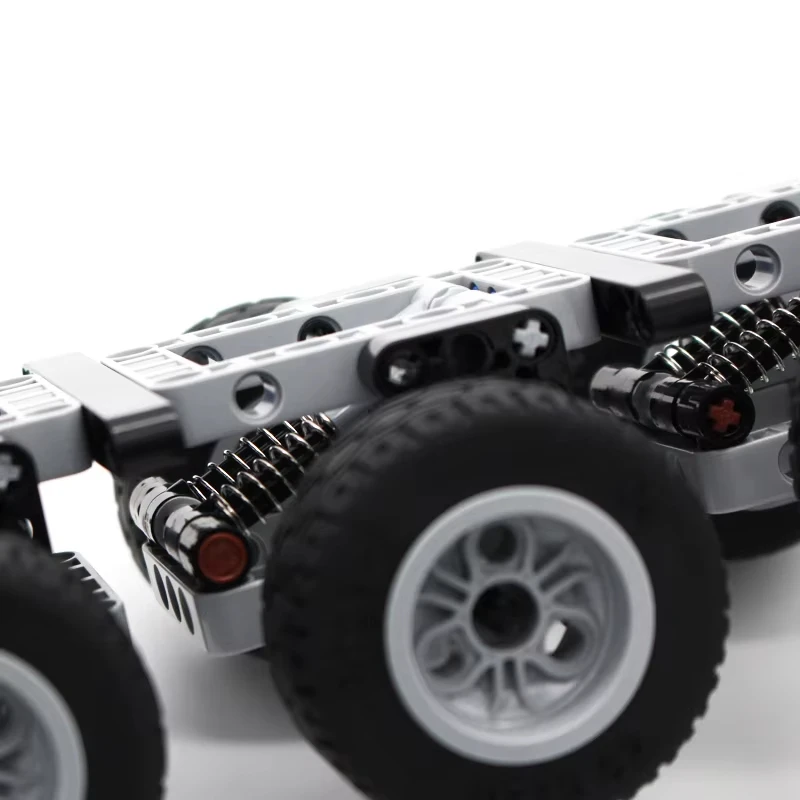 Mini three-axis chassis 6-wheel trailer assembly building blocks 119 PCS MOC technology brick assembly toys