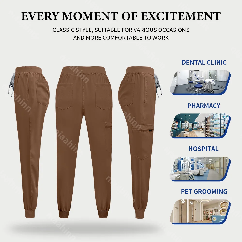 Quick-Dry Stretch Fabric Medical Uniform Women Scrub Nursing Set Doctor Nurse Outfit Pediatric Surgery Uniform Nurse Accessories