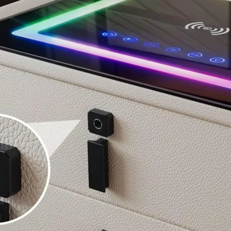 الجمالية مضحك منضدة الشمال المنظم الصناعية ضوء منضدة شاحن الهاتف الطابق الجدول دي Chevet اكسسوارات المنزل