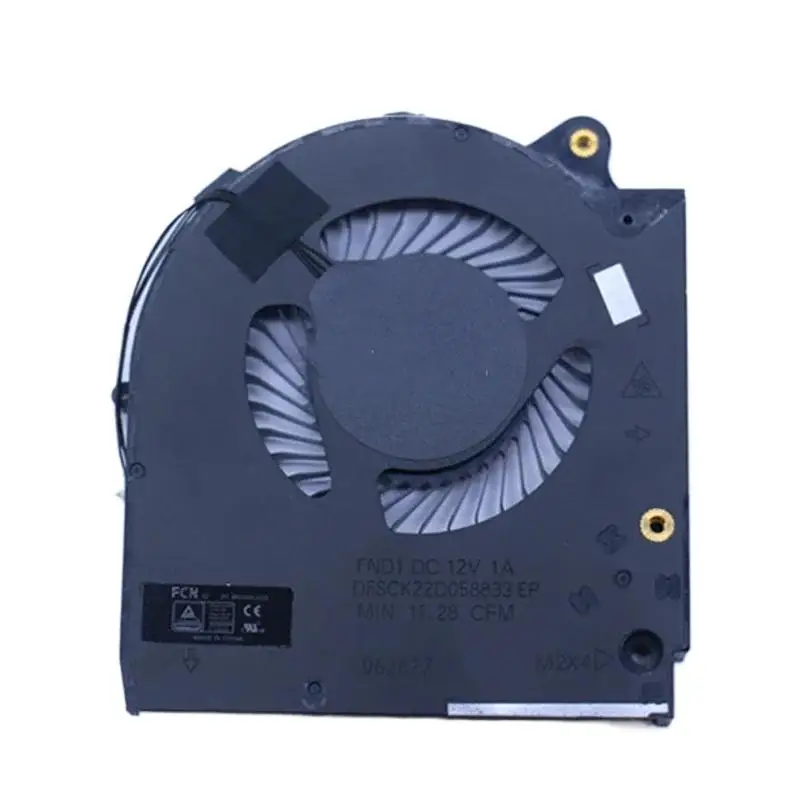 00. New  Laptop CPU GPU Cooling Fan For Dell Alienware M15 R5 M15 R6 2021 Fan DFSCK22D058833 DFSCK22115181S DC12V 1A