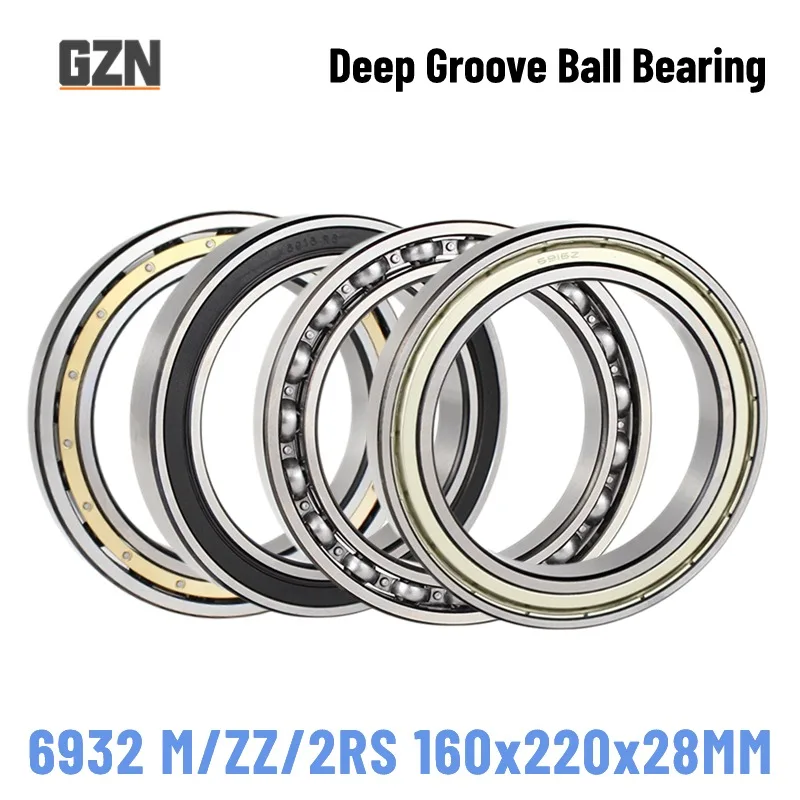 

1PCS 6932M 6932 ZZ 6932-2RS ABEC-1 160x220X28 MM Thin-wall Deep Groove Ball Bearing Mechanical Equipment Bearings