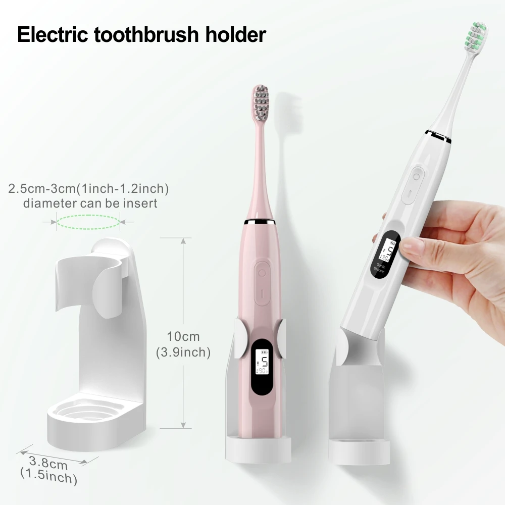 Universal Electric Toothbrush Holder Toothbrush Stand Rack Organizer Wall-Mount Bathroom Accessories Space Saving Traceless