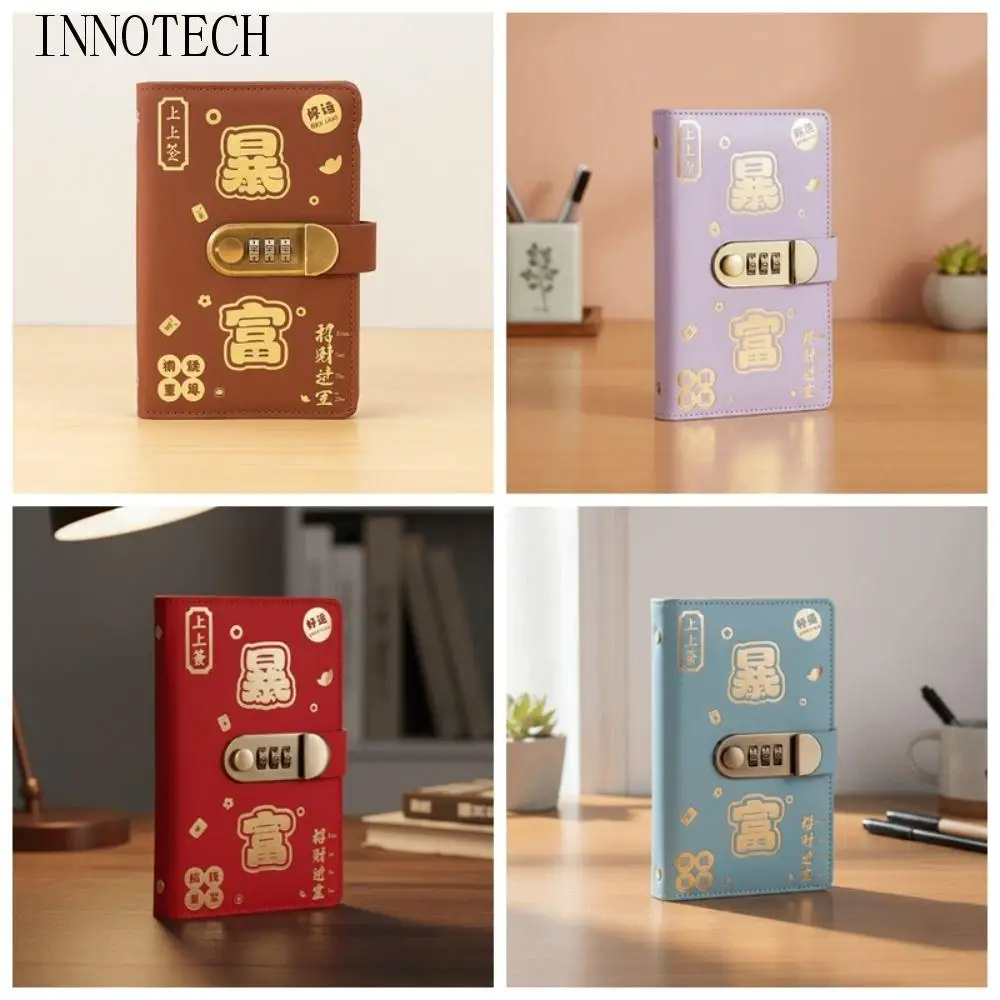 

С паролем, экономящая папка для денег, справочник, кошелек для хранения, бюджетная папка с замком, 50 листов, книга для учетной записи из искусственной кожи