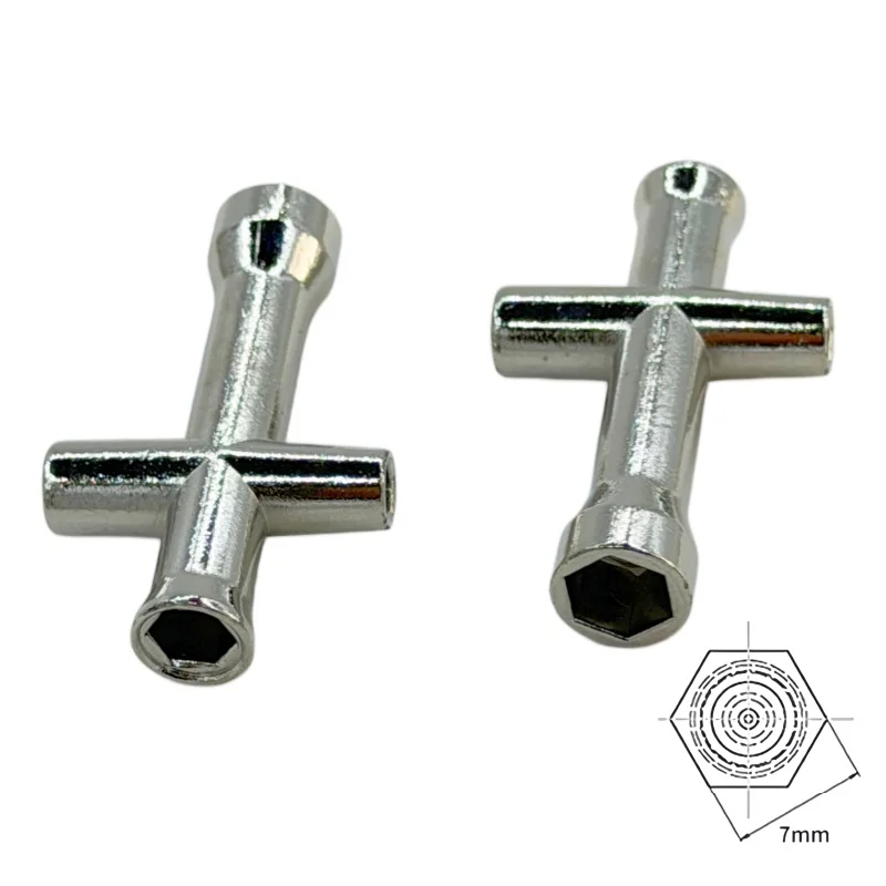 1/10 1/8 RC Tools M2/M2.5/M3/M4 Wrench Hex Tire Key 4/5/5.5/7mm for HSP JLB Drift RC Crawler Car Airplanes Boat