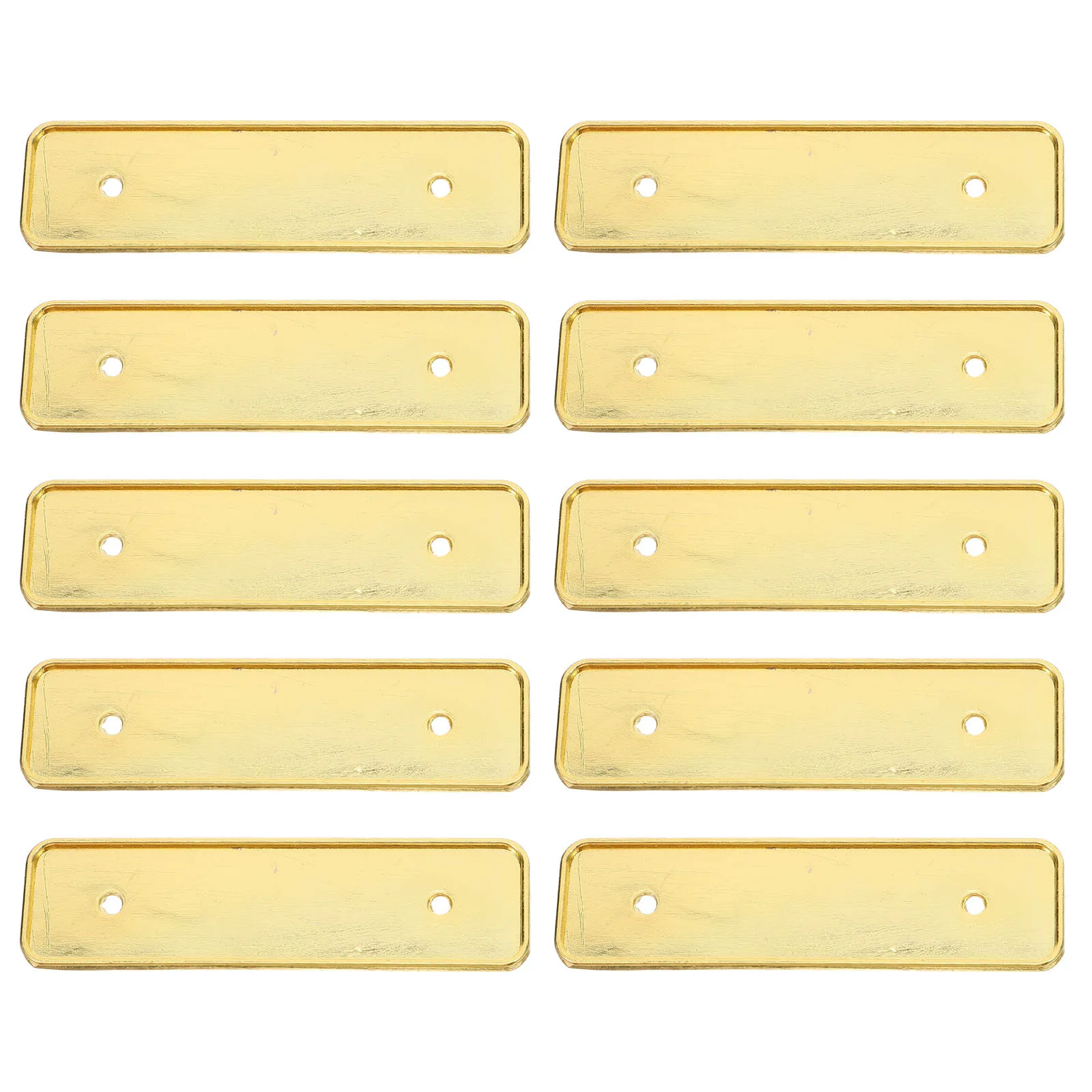 

10pcs Name Tags With Pin Blank Metal Name Badges For Work Employee Id Badge Holder Safety Brooch Pin For Office Uniform Staff