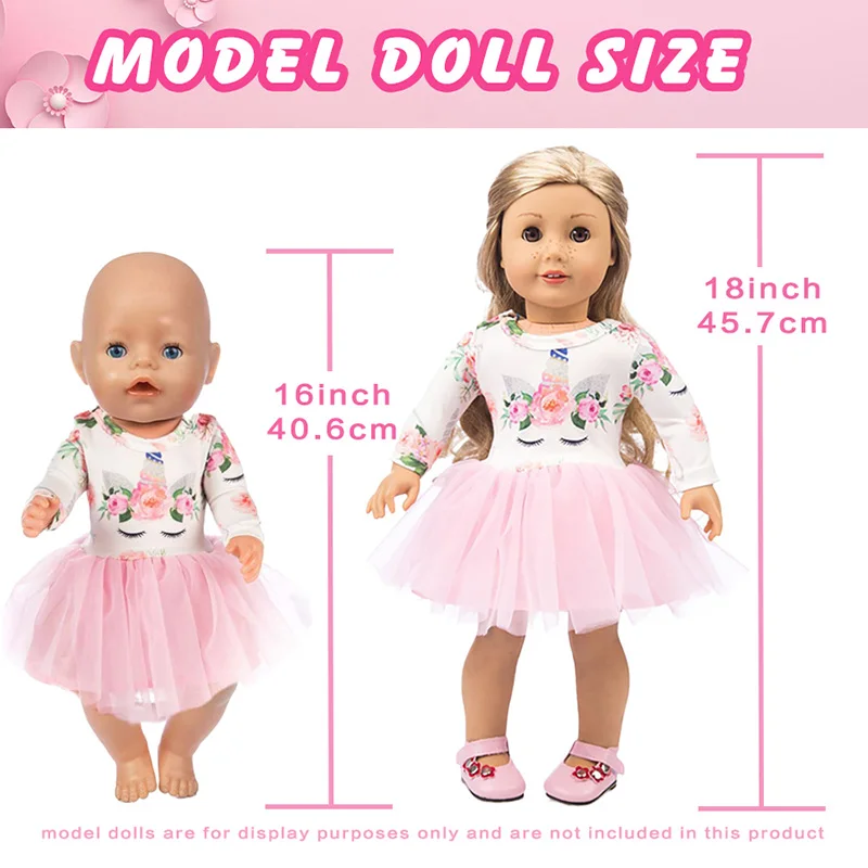 43 センチメートル新生児人形の服 18 インチアメリカンリボーン人形スウィーティードレス私たちの世代のおもちゃクリスマスギフト ﻿