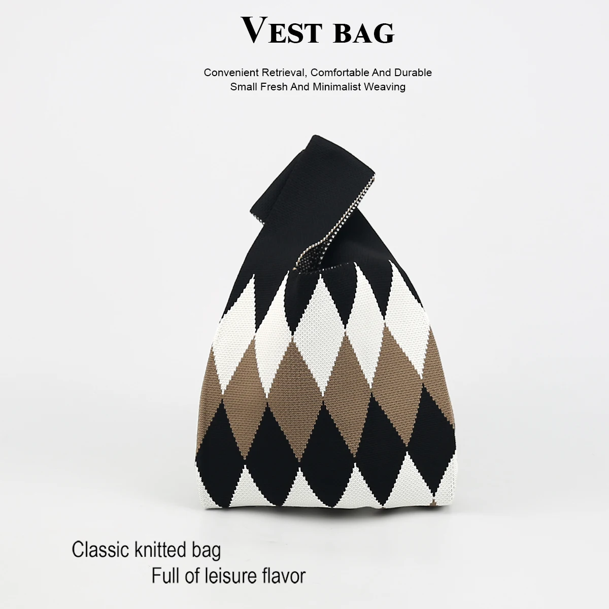 1 Piece of a Diamond-Shaped, Simple and Stylish Handbag That Can Carry an Umbrella, Mobile Phone, Cosmetics, Books, and Is Suitable for Daily Outings, Fitness, Shopping, School, Outdoor Sports, and Can Be Used in All Seasons and Is Suitable for a Variety of Places