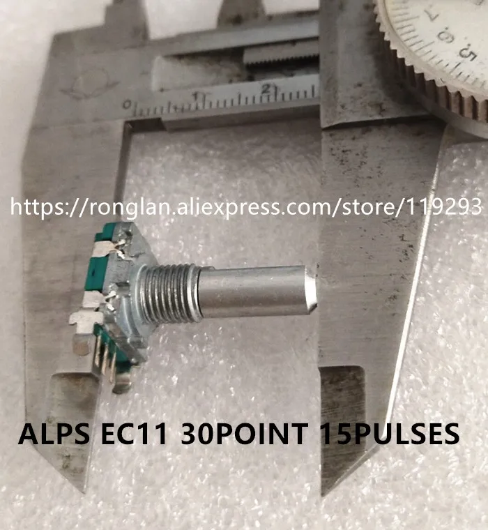 new japan ALPS horizontal 30 positioning rotary 15 pulse encoder EC11 Encoder with shaft length of 20mm without switch -5PCS