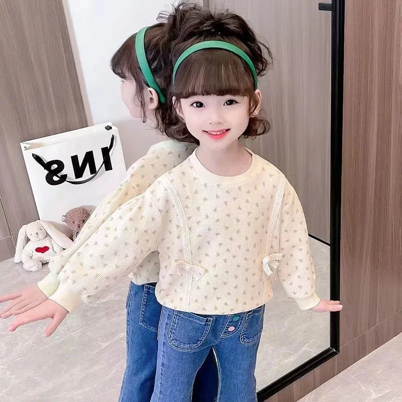 Hoodies Sweatshirts Girls Cotton Tops Overcoat Outwear 2025 Pearl Spring Autumn Windproof Kids Christmas Gift Children's Clothin