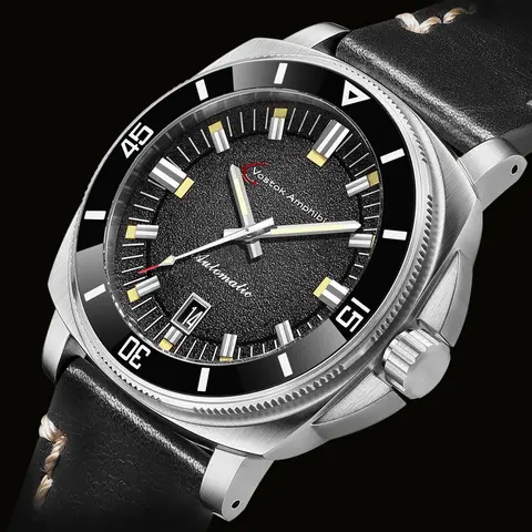 Men's Mechanical Watches Men Automatic Man NH35 Vostok Amphibia Sapphire Stainless Steel Luxury Wrist Timepiece
