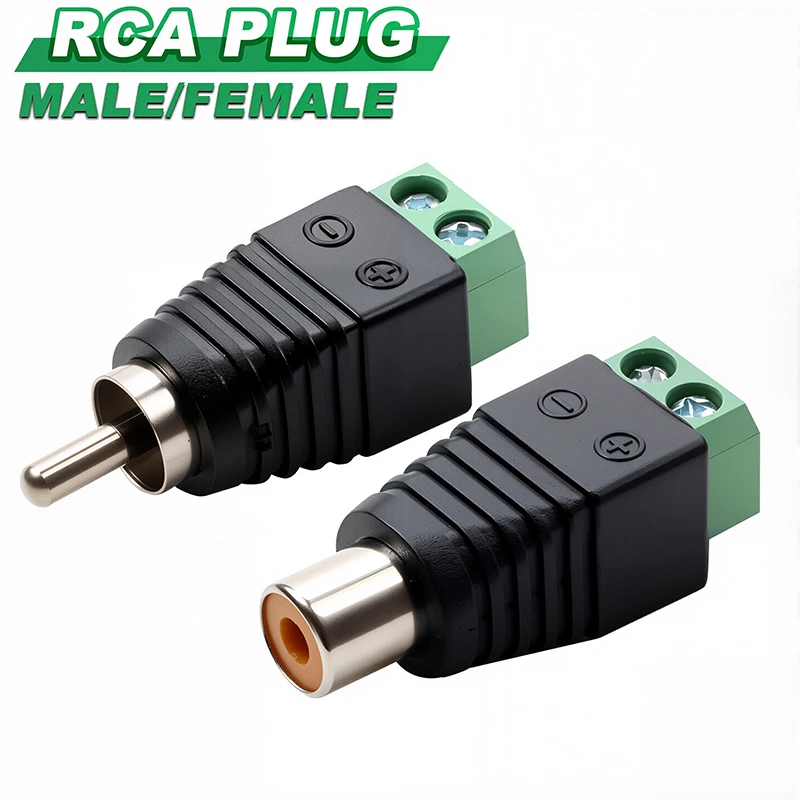 10PCS Rca Male Plug…