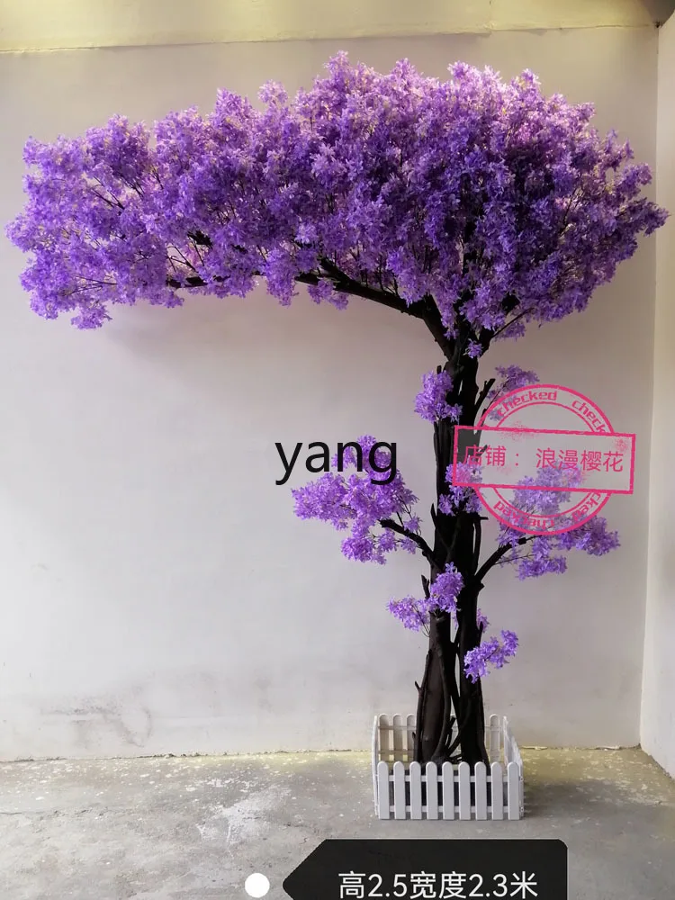 CX Cherry Tree Imitative Tree Landscaping Large Flower Tree Interior Decoration