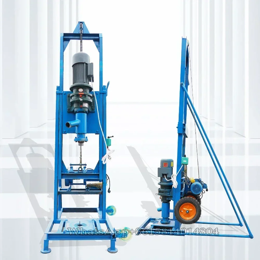

cross-border 220V/380V Electric drilling rig Cheap 100m Bore Hole Portable Rotary Water Well Drill Rig for Sale