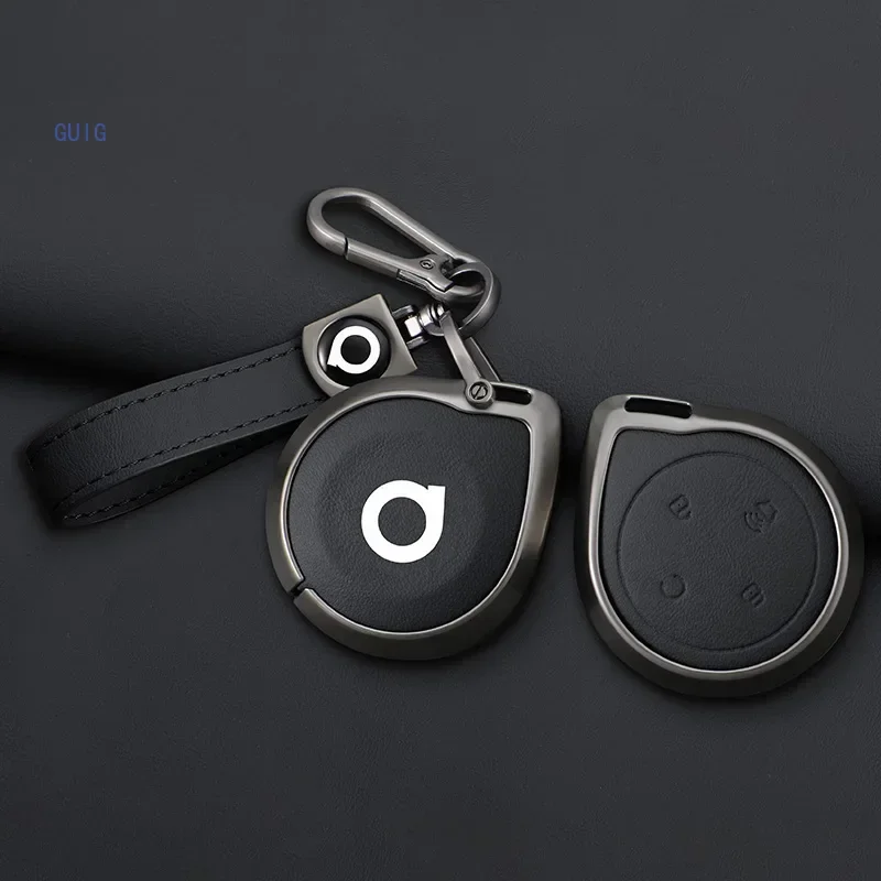 For Great Wall Mountains Seas POER Truck GWM P Series Pickup 2023 Zinc Alloy Car Remote Key Case Cover Bag Keychain Accessories