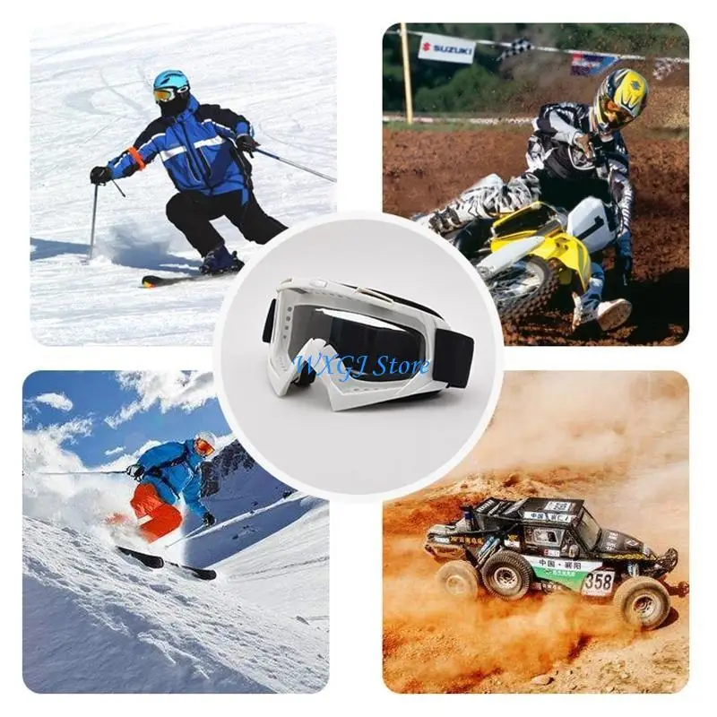 

37JE Outdoor Motorcycle Goggles Cycling Windproof Glassess OffRoad Ski Sport Glassess