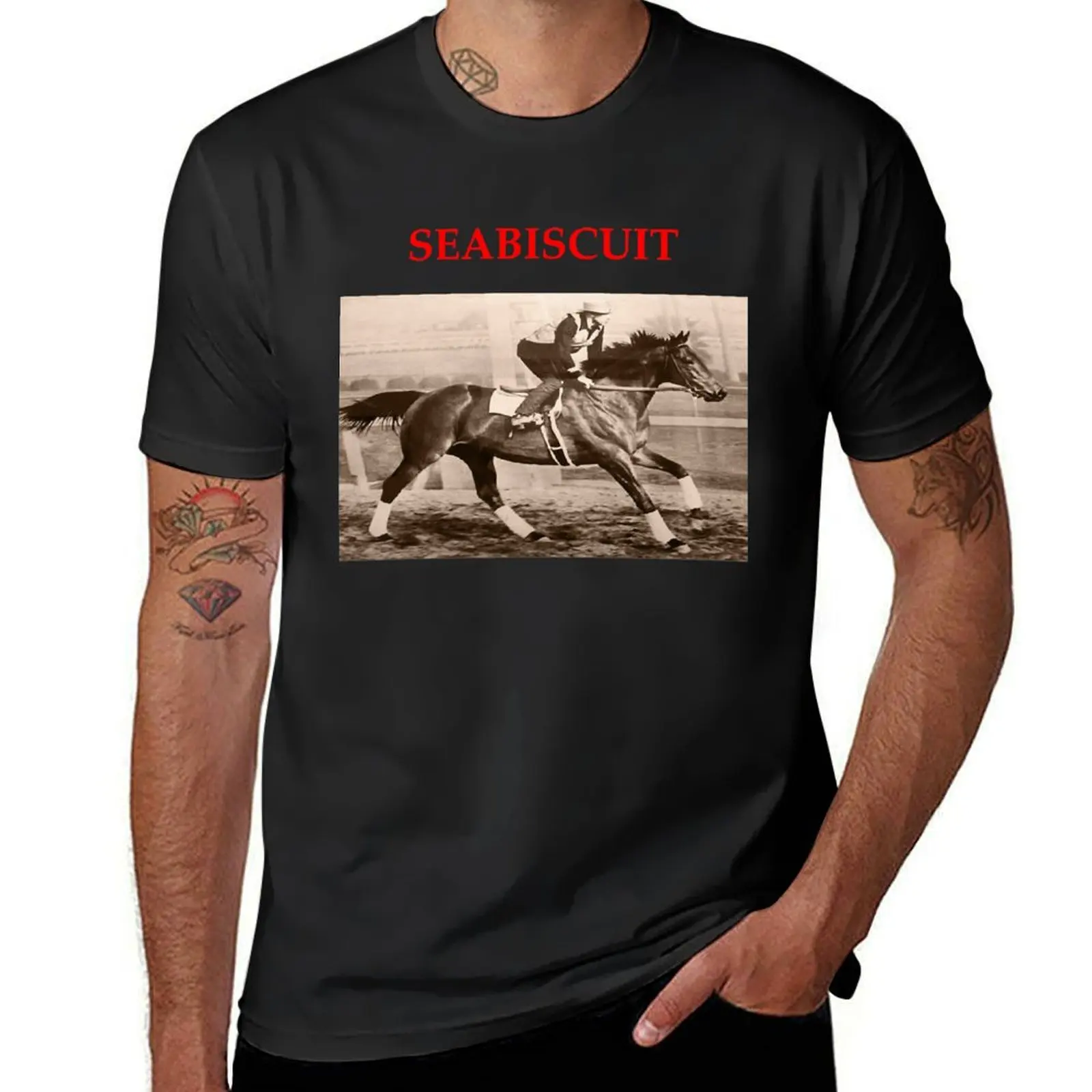 

Seabiscuit T-Shirt essential t shirt cute clothes animal prinfor boys Anime t-shirt slim fit t shirts for men