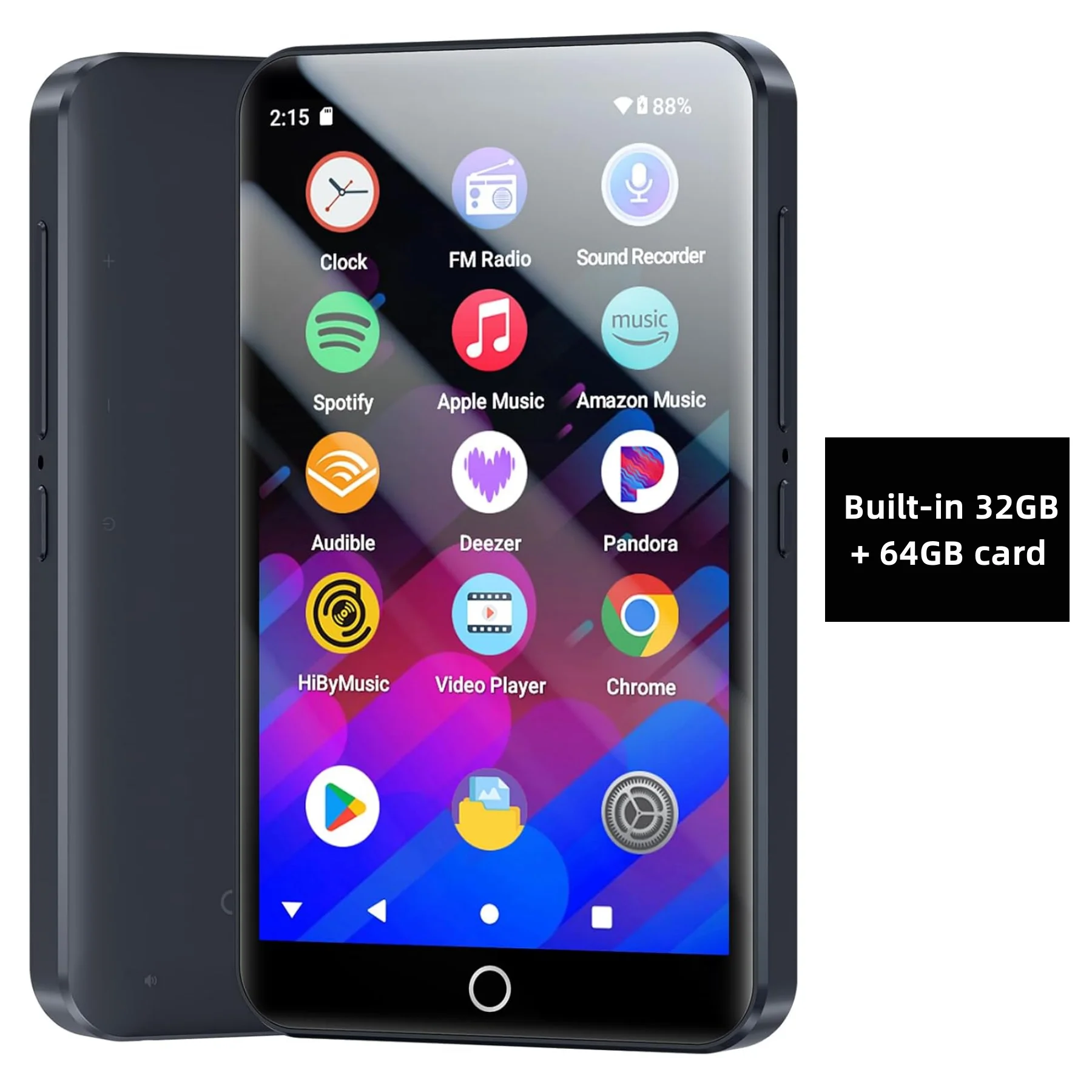 32GB/96GB/160GB MP3プレーヤー、BluetoothとWiFi搭載、MECHEN Android
