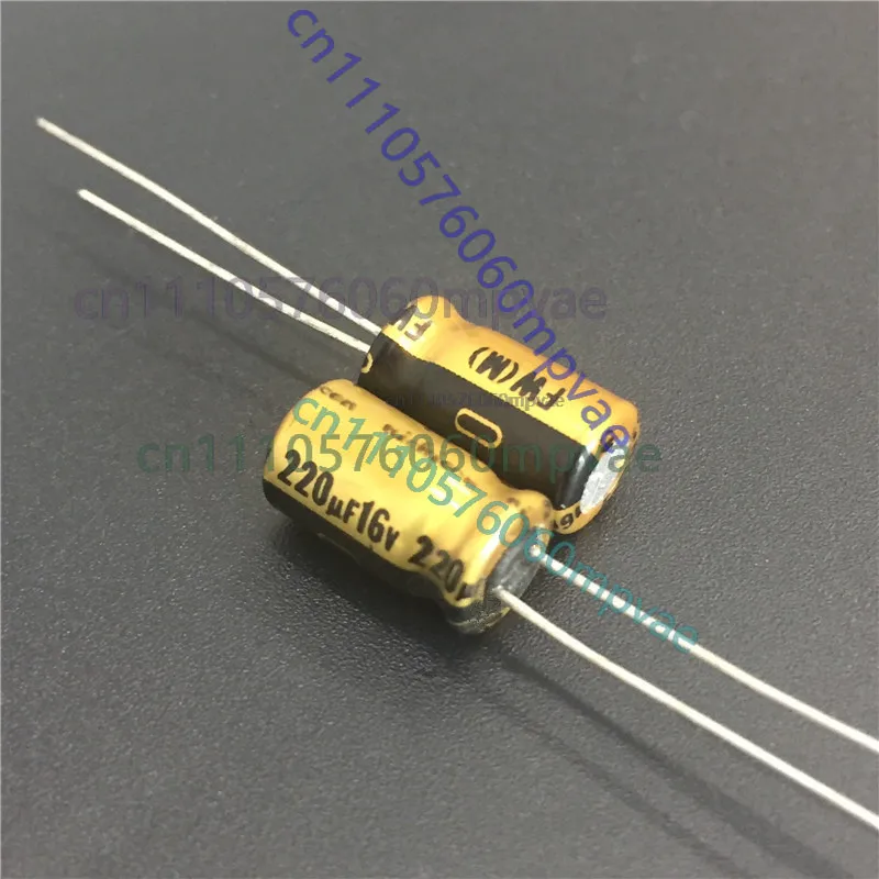 100pcs 220uF 16V NICHICON FW Series 6.3x11mm 16V220uF Audio Aluminum Electrolytic Capacitor