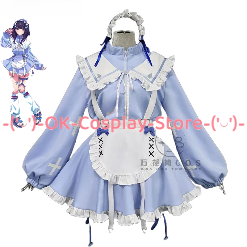 

Takarada Rikka Cosplay Costumes Women Cute Maid Dress Suit Halloween Carnival Uniforms Party Clothing Custom Made