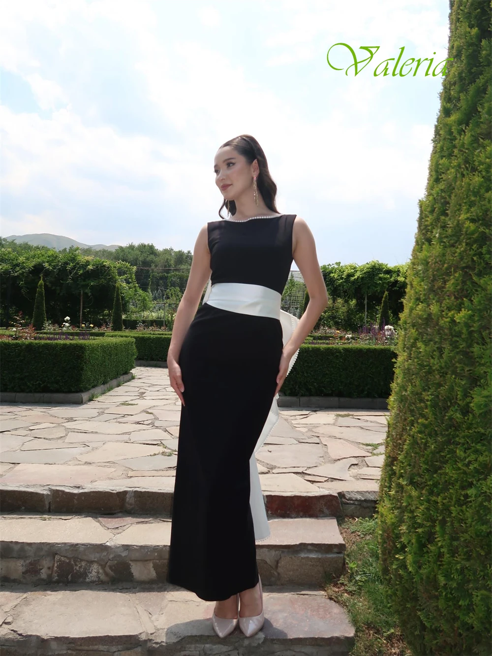 

Customized Graceful Crew Neck Evening Dress and Classic Jersey Special Occasion Gowns and Delicate Pearls Celebrity Gowns