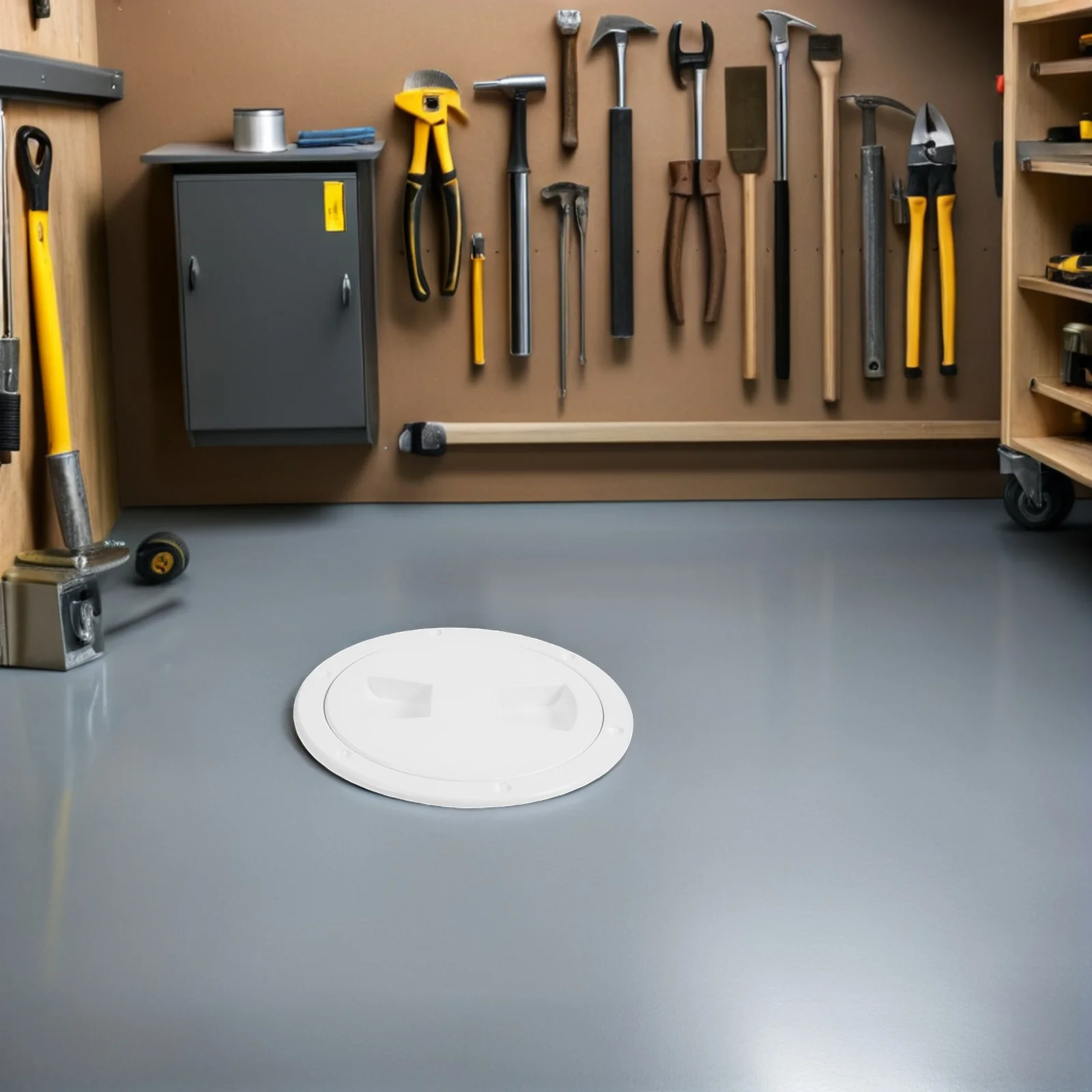 

Boat Inspection Hatch Cover 20Cm Round Plastic Deck Access Panel Waterproof For Motorboat Kayak Yacht Sailboat Marine Use