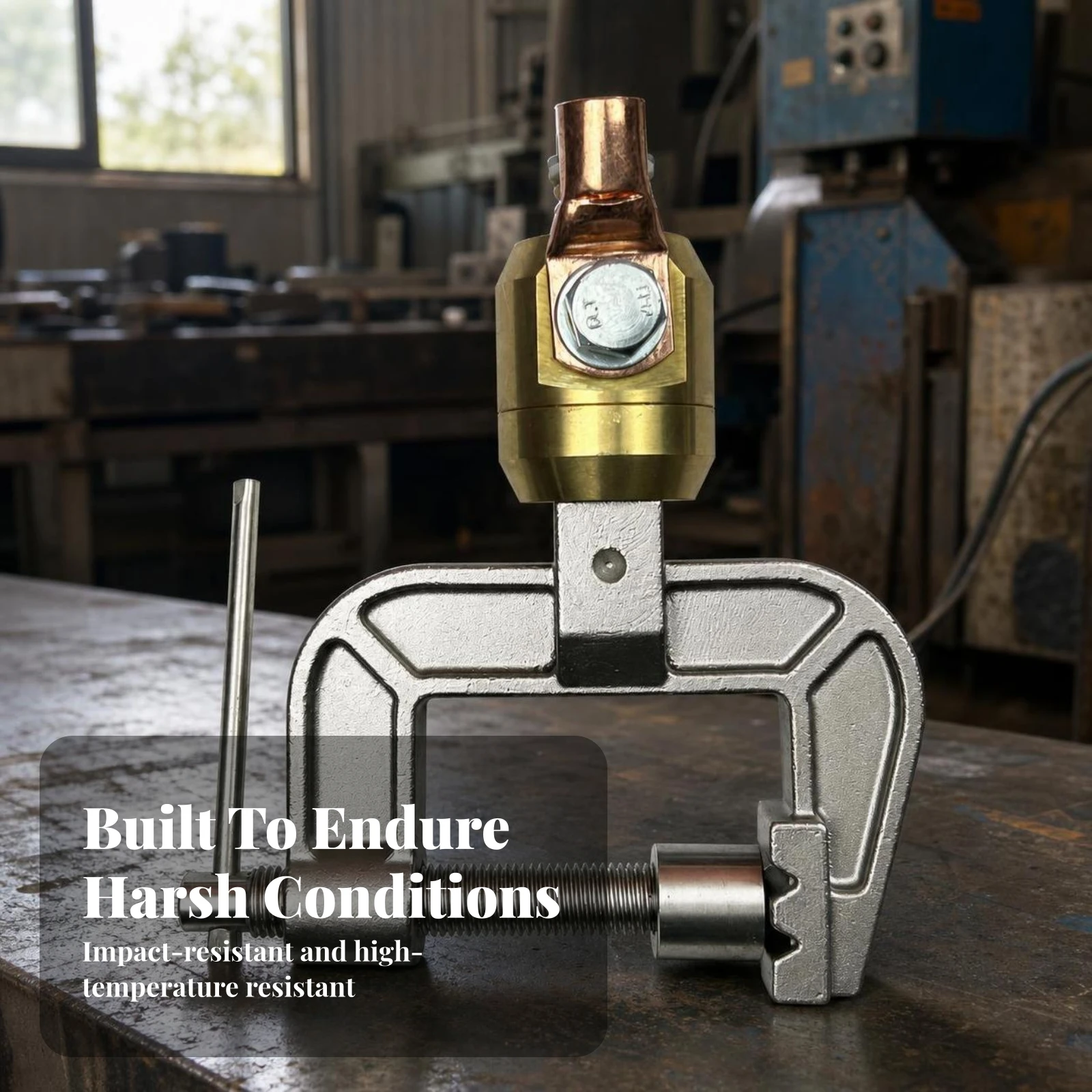 Fabrication Grounding Clamp with Rotating Joint High-Current Ground Clamp with Rotating Mechanism Heavy-Duty Secure for Welders