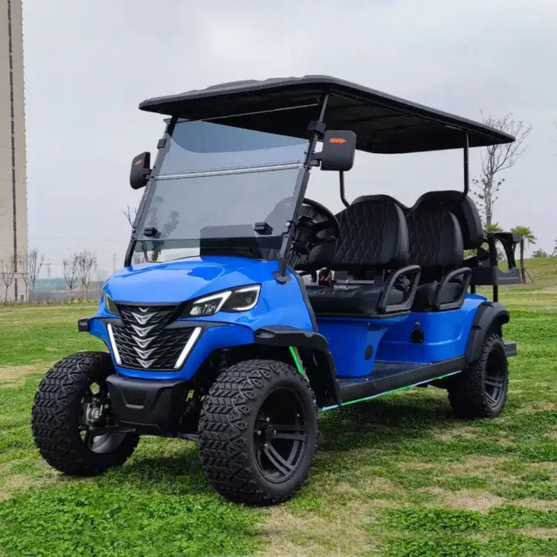 Carrinho de golfe off-road levantado elétrico, carro clube, 4 6 8 pessoa, alta qualidade, 48 v, 60 v, 72v, preço baixo fábrica