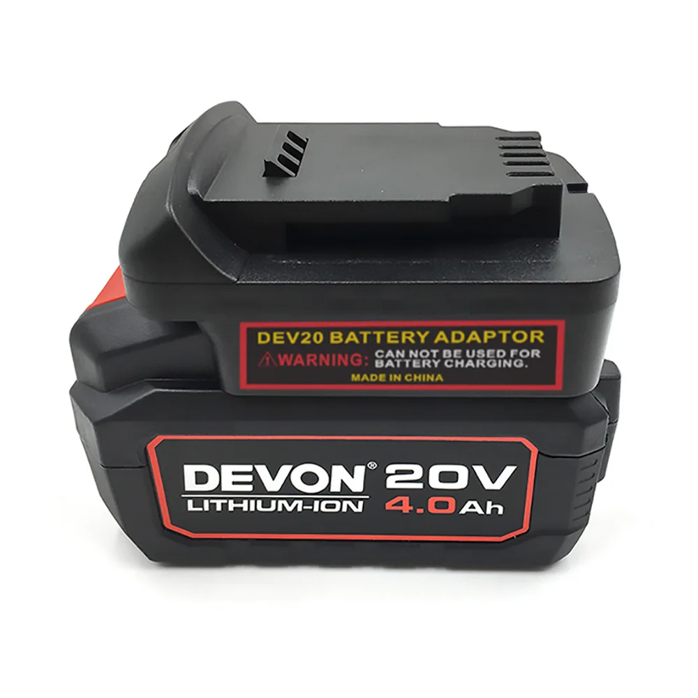 Battery Converter Adapter for DEVON 20V Lithium Batteries Converter for Dewalt DCB Series 18V/20V Lithium Battery Power Tools